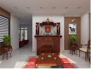 Phòng thờ nên được bố trí hợp phong thủy